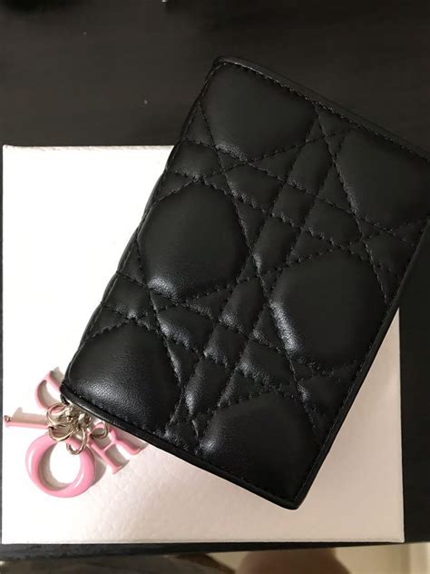 dior card holder used|lady dior flap card holder.